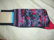 PAUL SMITH BLUE RED PATTERN MENS SOCKS NWT