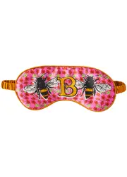 Jessica Russell Flint B Is For Bee Silk eye Mask - Pink ONE SIZE