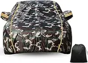 Car Cover Automobiles for VW ID.7 2023 Outdoor Full Protection Tarpaulin Waterproof All-Weather Sunscreen Dustproof Scratch-Proof Garage UV with Reflective Strips(Camo)
