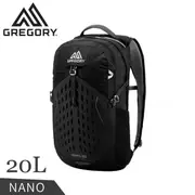 【GREGORY 美國 20L NANO 多功能背包《瑪瑙黑》】131458/雙肩背包/後背包/輕便背包/旅行/自行車