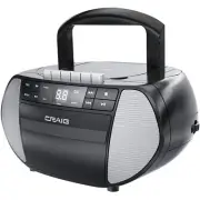 Craig Electronics CD6951-SL CD Boombox with AM/FM Stereo Radio and Cassette