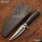 HUNTEX Custom Handmade Damascus Blade, 200 mm Best Outback Companion Boot Knife