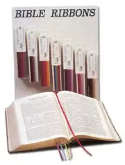 Bible Ribbon-Redemption-Red/Black/White (Isaiah 1:18) by Inspired Ribbon