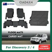 5D TPE Floor Mats & Cargo Mat Boot Liner for Land Rover Discovery 3 4 2004-2016 (for: Land Rover)