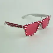 Rectangular Sunglasses UNISEX, 100% UVA/UVB Protection USA Striped 4th Of July