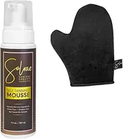 Solrae Sunless Organic Self Tanning Mousse 7 Ounce With Applicator Mitt