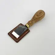 Straight Skiving Knife - Razor-Sharp 52100 Steel, Ash Handle, Leather Sheath