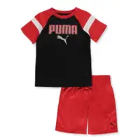 在飛比找蝦皮購物優惠-ADOBEU.S. 美國童裝  PUMA  LOGO拼色短袖