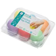 First Creations Easi-Grip Egg Shaped Chalk Assorted 6 Pack