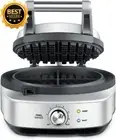 the No-Mess Waffle Iron Maker, Brushed Stainless Steel, BWM520BSS