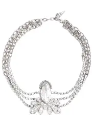 Rabanne Crystal-embellished Necklace - Silver - One Size One Size