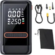 Tire Inflator Portable Air Compressor, Electric Tire Air Pump with Pressure Gauge, Heavy Duty Auto Shut-Off Inflation Supply for Motorcycle, Auto, Ball, Rv, Truck