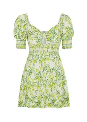 Alice + Olivia Kristie Floral-print Broderie Anglaise Mini Dress - Multicoloured - 14 14