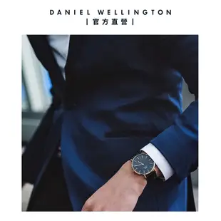 Daniel Wellington 手錶 Classic Sheffield 40mm爵士黑真皮皮革錶-三色任選(DW00100127 DW00100544 DW00100133)/ 金框