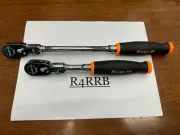 Snap-on Tools USA NEW 3/8" Drive ORANGE Soft Grip Flex Ratchets FHF80Ao FHLF80Ao