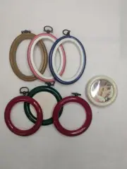 Round And Oval Mini Craft/Needlework Frames 2" & 3"