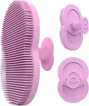 Face Scrubber Silicone | Soft Scrub Brush for Shower - Bath Scrubber Massage Tool for Women Men Travel, Handheld Face Cleansing Brush