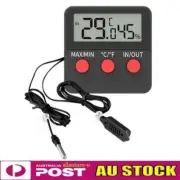 Digital Thermometer Hygrometer Humidity Meters With Probe for Egg Incubator New