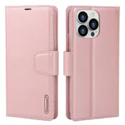 ZUSLAB iPhone 14 Pro Case, Hanman Leather Credit Card Wallet Flip Cover for Apple (2022) - Rose Gold