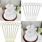 Cake Plate Stand Handle Parts Rack Rod Spare Support 3 layers 8pcs Set