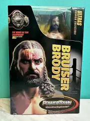 PowerTown Wrestling Ultras Series 1 Uncirculated Bruiser Brody 7” Action Figure