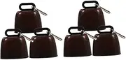 Outanaya 6 Sets Metal Dog Bell Pet Anti-Lost Collar Accessory Loud and Bright Sound for Dogs and Cats