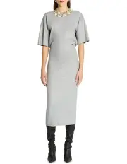 [Sass & Bide] Heist Embellished Dress in Grey Marle