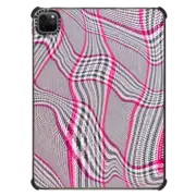 iPad Pro 11-inch (3rd/4th gen) iPad Impact Case Distorted Plaid - Pink
