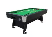 Assembled 7Ft Pool Table Green with Auto Ball Return - Ultimate Package