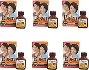 Bigen Powder Hair Color, Black Brown N20 - Pack of 6 (Combo Set)