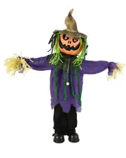 Standing Scarecrow Animated Decoration 1.1m
