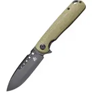 Pocket Knife With Clip Camping Bushcraft Hunting Backpacking Folding Sharp Steel