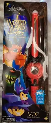 Wizard Wand Vog Mighty Red Dragon Animated Lights Rechargeable battery SEALED