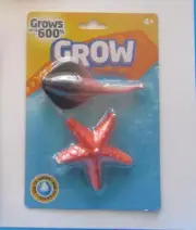 MAGIC GROW CREATURE 2 PACK STINGRAY & STARFISH WATCH IT GROW UP TO 600% IN WATER