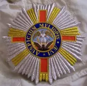 UK Britain Order St. Michael George Saint Royal Cape Robe Crest Saint King KCMG