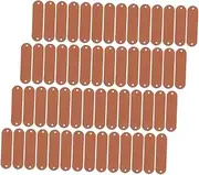 DOITOOL 100pcs Blank Clothing Tags Retro Style Synthetic Leather Labels for DIY Crafts Sewing Projects