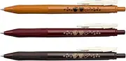 Zebra JJ15-3C-VI-A Sarasa Clip, Vintage Color, 0.02 inches (0.5 mm), Coffee Pattern, Set of 3