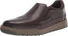 Rockport Men's Bronson Slip On Loafer Dark Brown Leather 8M