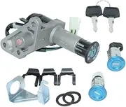 EXEGPLPVK Motorcycle Ignition Switch Key Set Kit for GY6 125cc 150cc Moped Scooter 4 Pin Plug Scooter Parts
