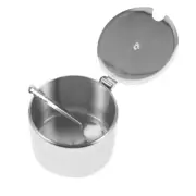 Stainless Steel Sugar Bowl Bowls with Lids Spice Storage Box Salt Container