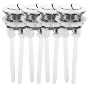 4 Pcs Toilet Accessories Flush Tank Button Pressing Valves Easy Install