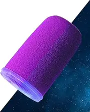 RhymKawa SM7b Pop Filter for Shuer SM7B, SM7dB, MV7, MV7X Foam Windscreen with Retaining Seal - RK345 Colored Replacement (Violet Glowing)