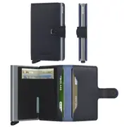 Secrid Miniwallet Compact RFID Wallet - Saffiano Navy