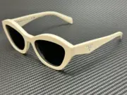 PRADA PR A02S 17K08Z White Grey Women's 52 mm Sunglasses