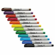 Sharpie Ultra Fine Permanent Markers Assorted Colours Black Red Glass Plastic