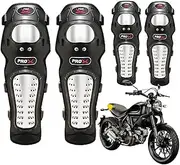 Motorcycle Riding Gear - Anti-Slip Motorcycle Knee Shin Protectors - Motorcycle Elbow Knee Shin Guards, Protector for Motorcycle Cycling Mountain Biking