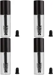 4 Pcs 3ml Eyebrow Brush Tube Empty Mascara Tube Wand Eyelash Cream Container Bottle Refillable Eyelash Serum Bottle