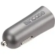 Incase Mini Car Charger with Apple MFi Integrated Lightning Connector GREY COLOR