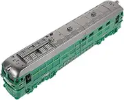 Vintage Green Train Toy Model Realistic Inertia Drive Toy Train Set for Children No Sound Light Birthday for Boys and Girls