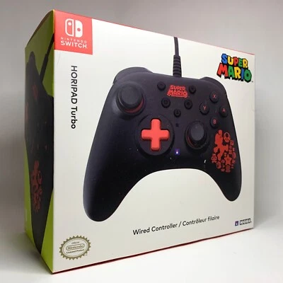 HORI Official Nintendo Switch HORIPAD Turbo Wired Controller Pad Super Mario NEW